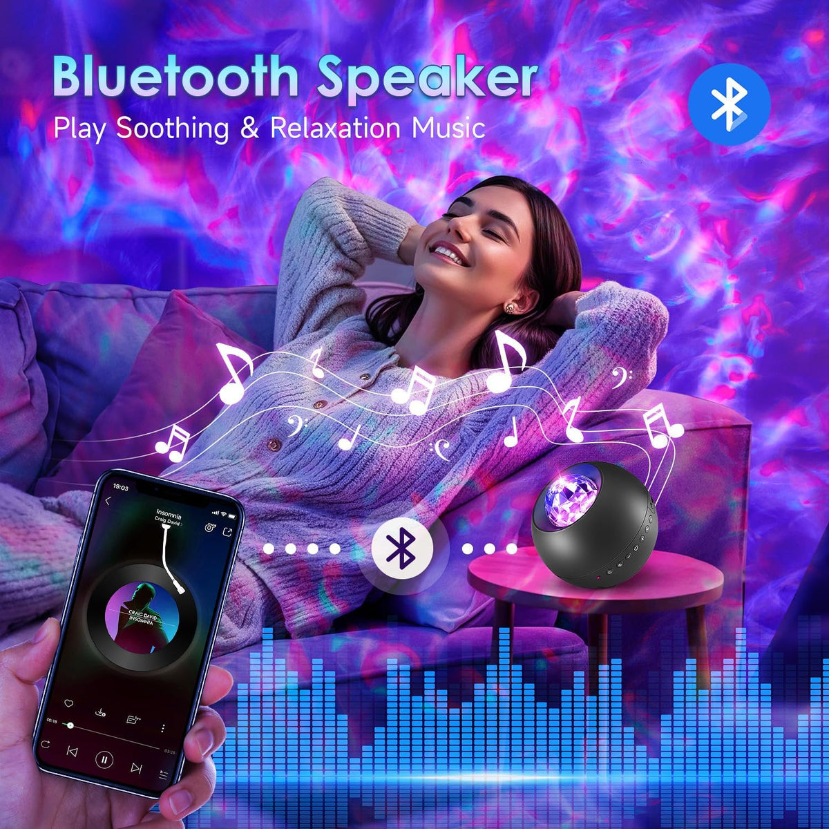 Galaxy Projector, Vibrant Galaxy Light